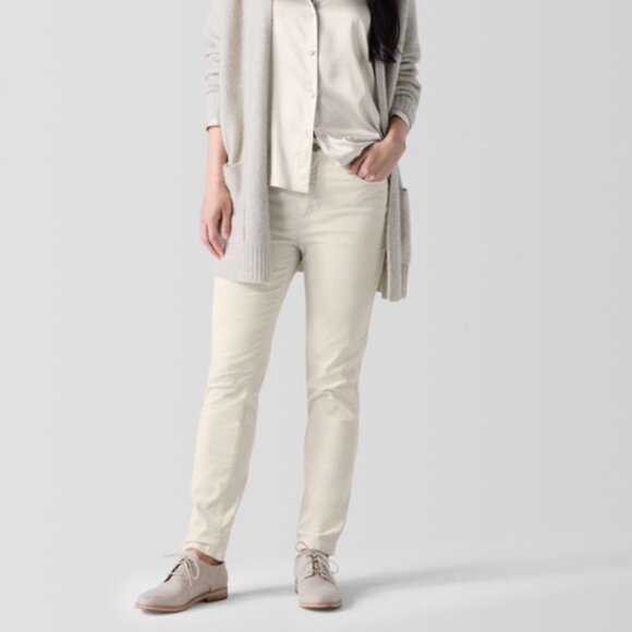 Eileen Fisher Organic Cotton Stretch Velveteen Pant Size 6 - Picture 1 of 9